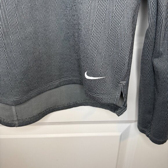 Nike Running Dri Fit Womens Sweatshirt Jacket Pullover 1/4 Zip Size Medium Gray - Picture 2 of 6
